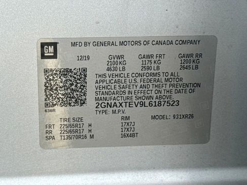 Used 2020 Chevrolet Equinox LT w/ Driver Convenience Package image 27