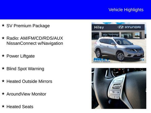 Used 2016 Nissan Rogue SV w/ SV Premium Package image 9