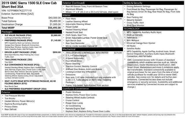 Used 2019 GMC Sierra 1500 SLE w/ SLE Value Package AWD/4WD image 6