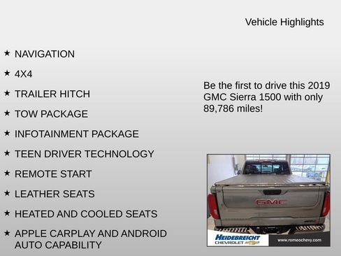 Used 2019 GMC Sierra 1500 AT4 w/ AT4 Premium Package image 7