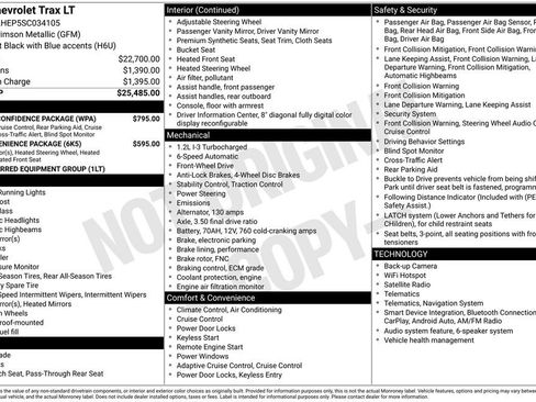 Used 2025 Chevrolet Trax LT w/ Driver Confidence Package FWD image 35