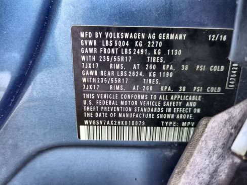 Used 2017 Volkswagen Tiguan Wolfsburg Edition AWD/4WD image 36