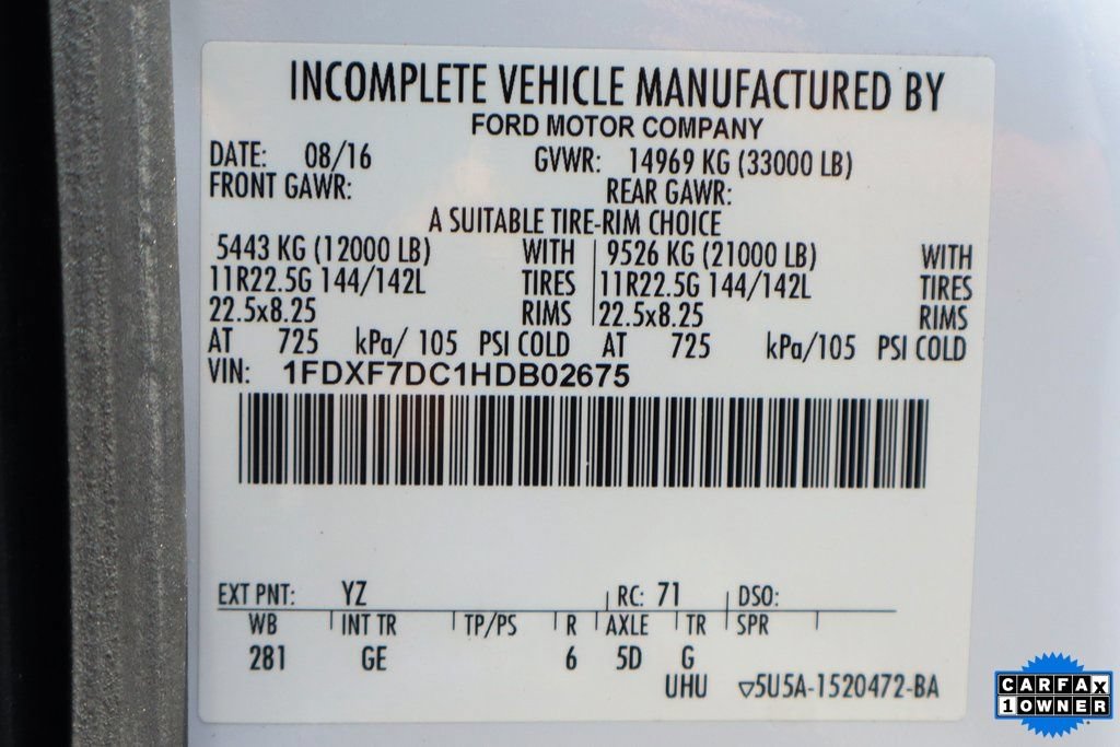 Used 2017 Ford F750 2WD Regular Cab Super Duty image 40