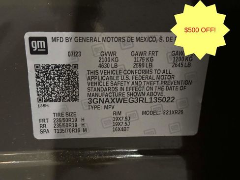 Used 2024 Chevrolet Equinox RS w/ LPO, Floor Liner Package AWD/4WD image 39