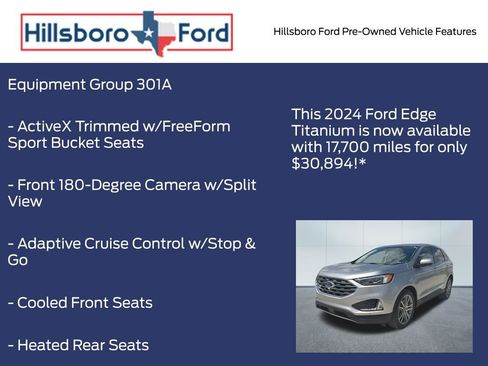 Used 2024 Ford Edge Titanium w/ Equipment Group 301A AWD/4WD image 3