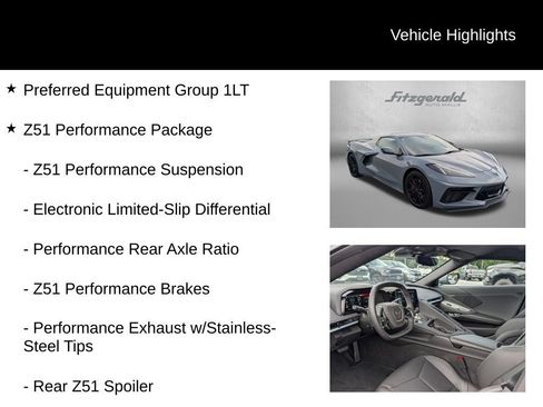 Used 2025 Chevrolet Corvette Stingray Convertible w/ Z51 Performance Package RWD image 9