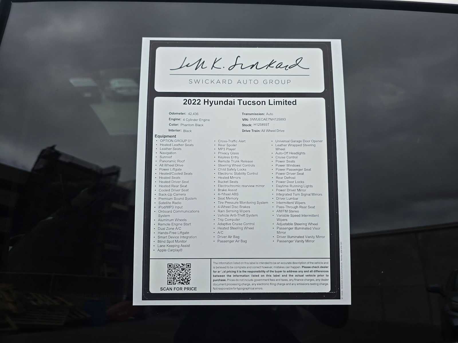Used 2022 Hyundai Tucson Limited AWD/4WD image 16