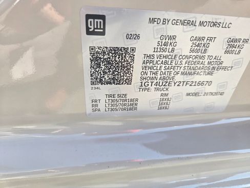 New 2026 GMC Sierra 2500 AT4X w/ LPO, Black Badging Package AWD/4WD image 13