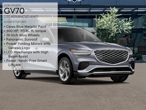 Certified 2026 Genesis GV70 2.5T Advanced AWD/4WD image 3
