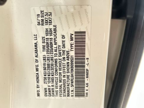 Used 2019 Honda Odyssey EX-L image 2