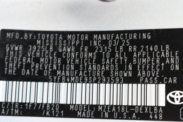 Certified 2025 Toyota Corolla LE FWD image 33