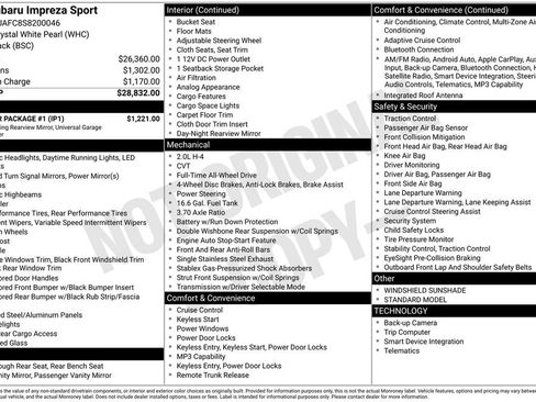 Certified 2025 Subaru Impreza 2.0i Sport w/ Popular Package #1 image 42