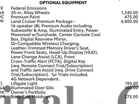 Used 2025 Toyota Land Cruiser w/ Premium Package AWD/4WD image 26