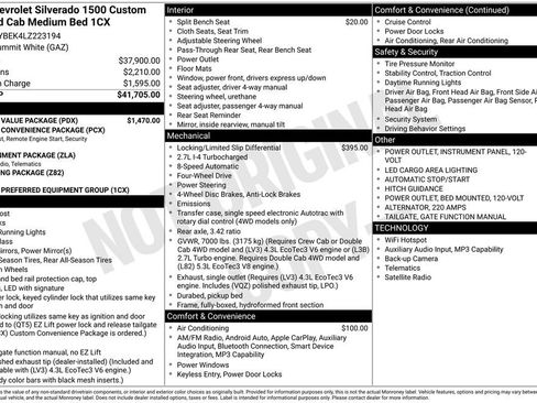 Used 2020 Chevrolet Silverado 1500 Custom w/ Custom Value Package AWD/4WD image 9