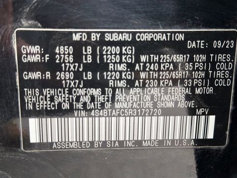 Certified 2024 Subaru Outback Premium image 55