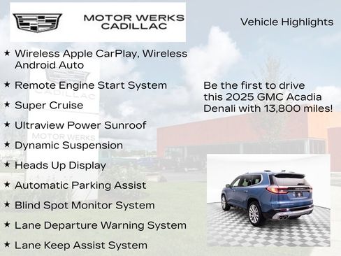 Used 2025 GMC Acadia Denali w/ Super Cruise Package image 7