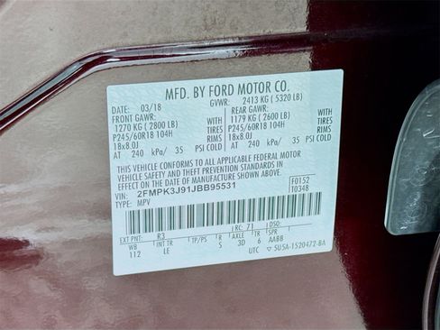 Used 2018 Ford Edge SEL w/ Equipment Group 201A image 33