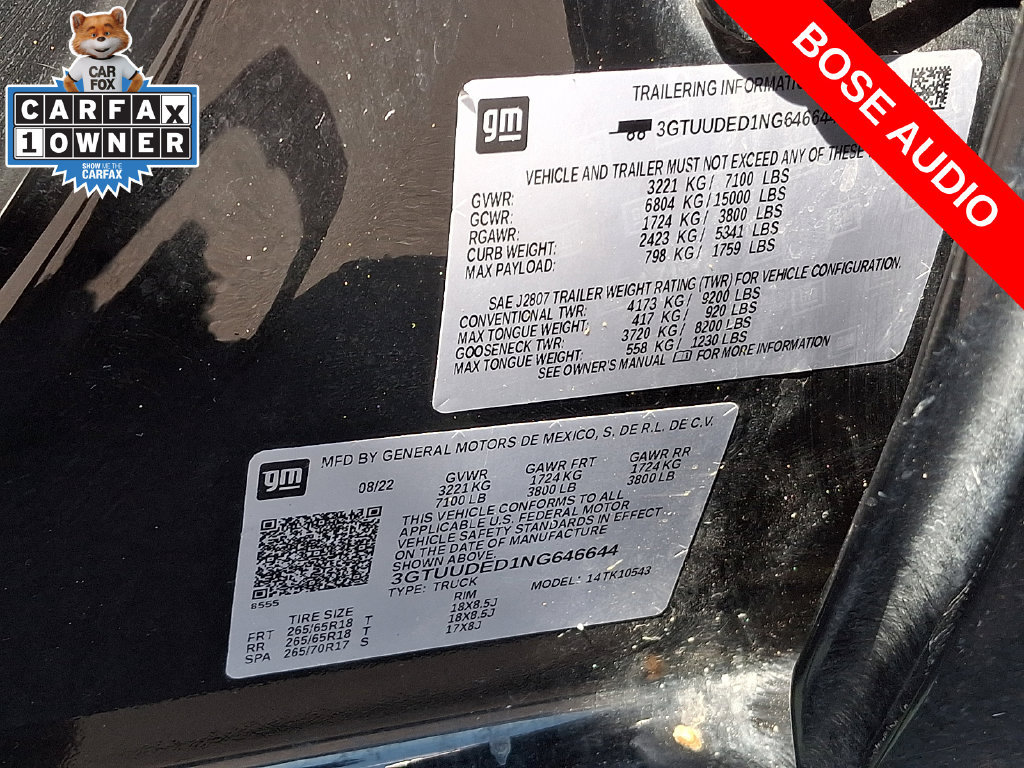Used 2022 GMC Sierra 1500 SLT w/ SLT Convenience Package AWD/4WD image 28