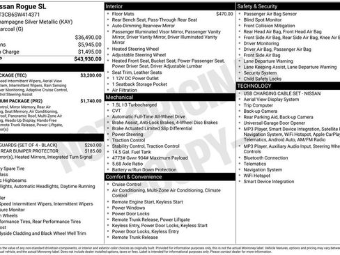 Used 2025 Nissan Rogue SL w/ Tech Package AWD/4WD image 3