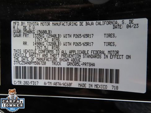 Used 2023 Toyota Tacoma TRD Sport w/ Technology Package image 29