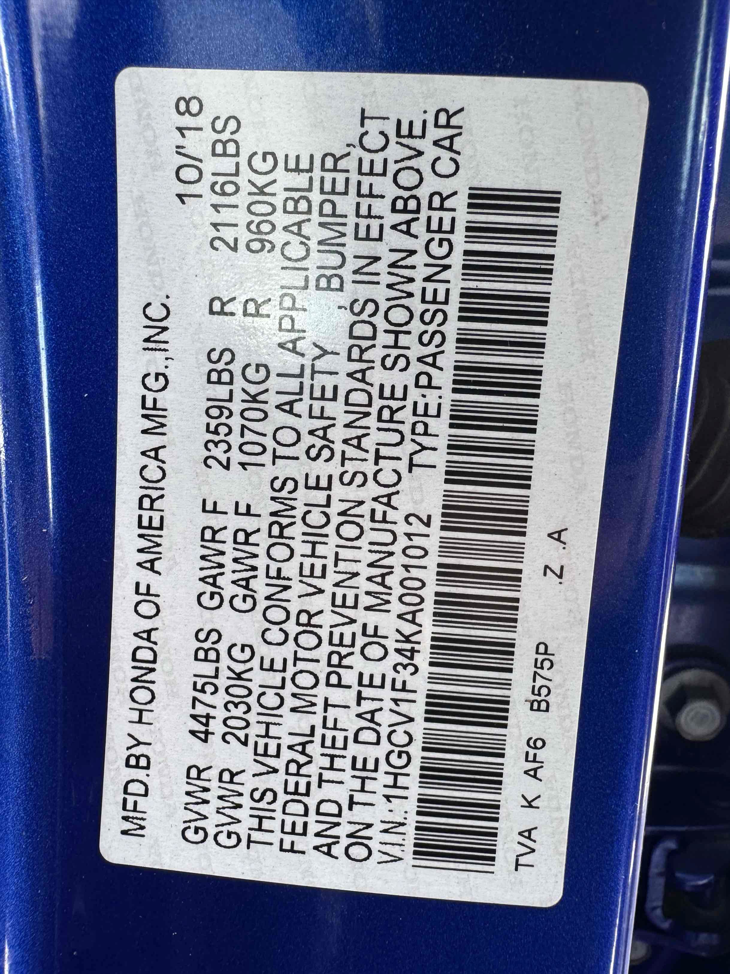 Used 2019 Honda Accord Sport image 14