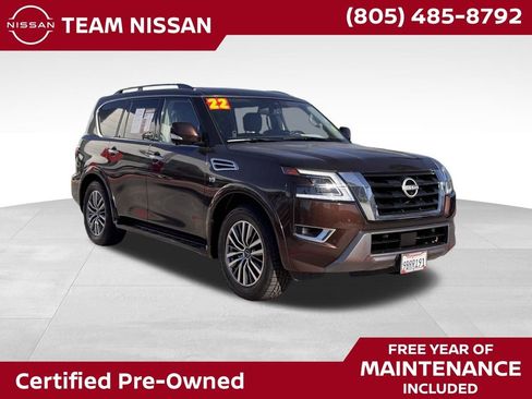 Certified 2022 Nissan Armada SL w/ Captain's Chairs Package image 1