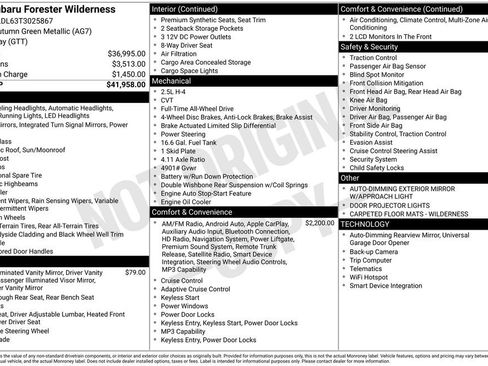 Used 2026 Subaru Forester Wilderness AWD/4WD image 34