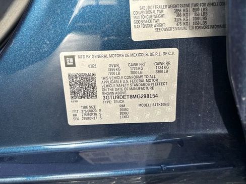 Used 2021 GMC Sierra 1500 SLT w/ SLT Premium Package image 20