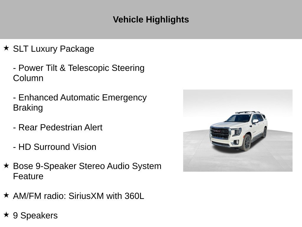 Used 2023 GMC Yukon SLT w/ SLT Premium Package AWD/4WD image 17