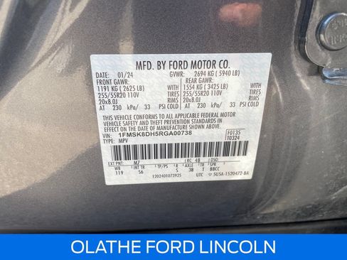 Certified 2024 Ford Explorer XLT w/ Equipment Group 202A AWD/4WD image 22