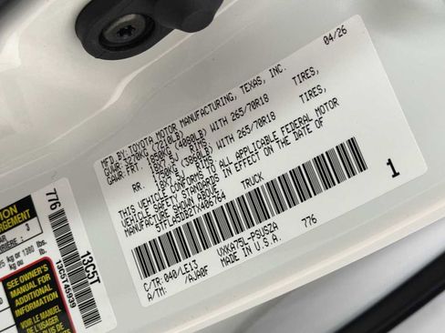 New 2026 Toyota Tundra SR5 AWD/4WD image 11