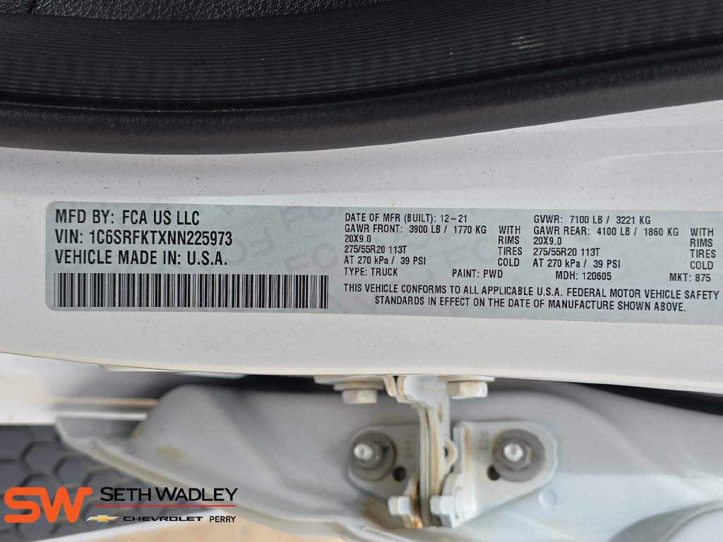 Used 2022 RAM 1500 Limited w/ Bed Utility Group AWD/4WD image 34