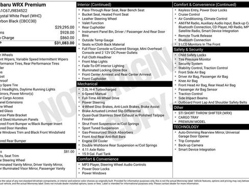 Used 2018 Subaru WRX Premium image 12