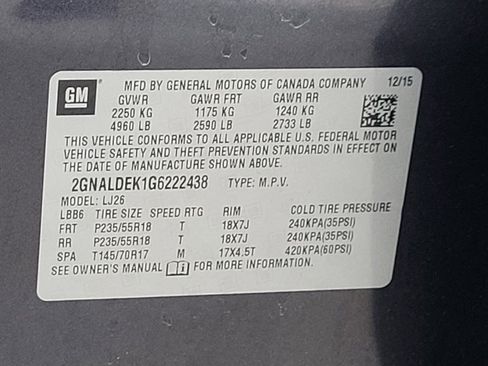 Used 2016 Chevrolet Equinox LTZ w/ Enhanced Convenience Package image 33