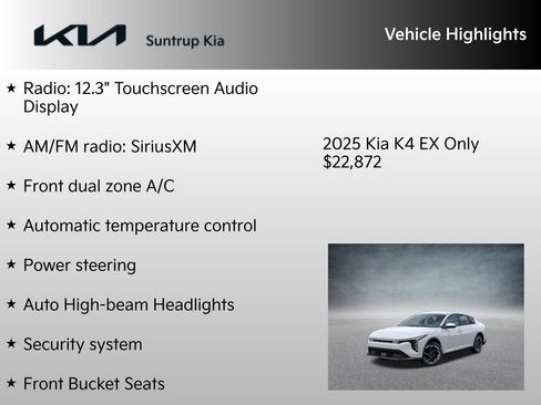 New 2025 Kia K4 EX image 7