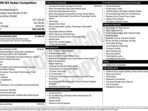 Used 2022 BMW M3 Competition w/ Executive Package image 5