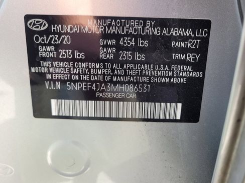 Used 2021 Hyundai Sonata SEL w/ Convenience Package FWD image 33