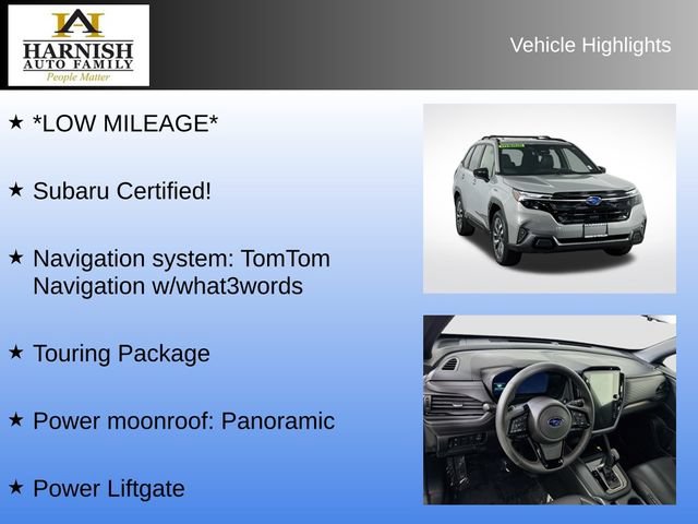 Certified 2025 Subaru Forester Touring w/ Touring Package AWD/4WD image 9