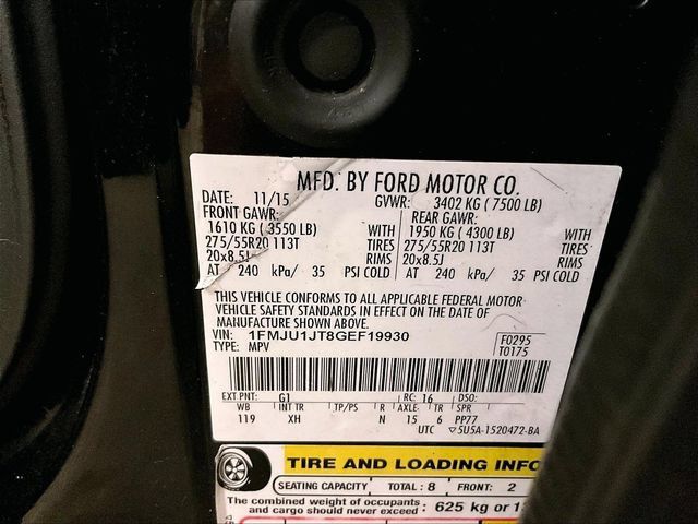 Used 2016 Ford Expedition XLT w/ Equipment Group 202A AWD/4WD image 35