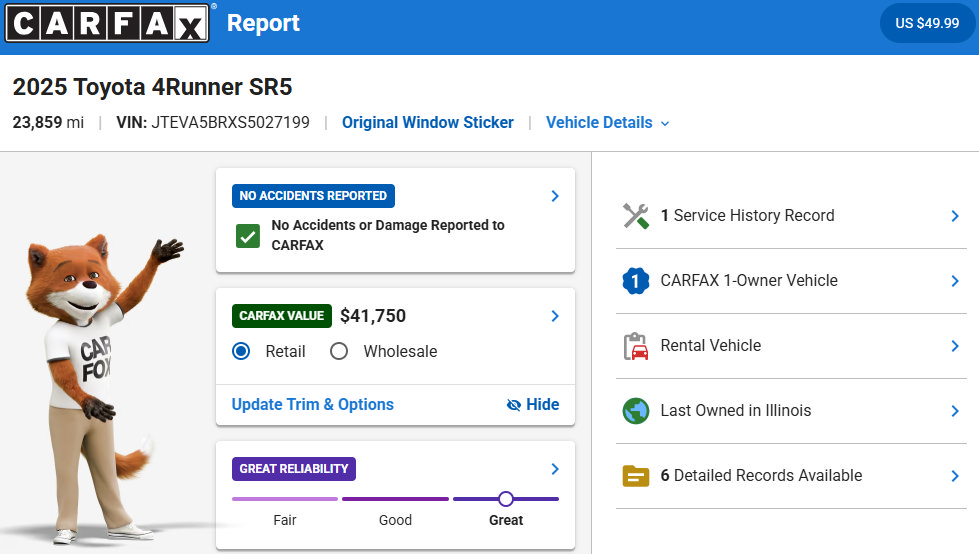 Used 2025 Toyota 4Runner SR5 AWD/4WD image 34
