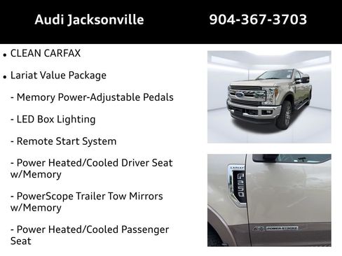 Used 2018 Ford F250 Lariat w/ Lariat Value Package AWD/4WD image 9