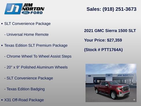 Used 2021 GMC Sierra 1500 SLT AWD/4WD image 39
