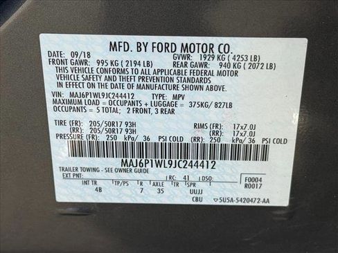 Used 2018 Ford EcoSport Titanium w/ Titanium Cold Weather Package image 23