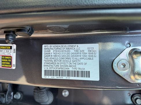 Certified 2023 Honda Ridgeline RTL image 26