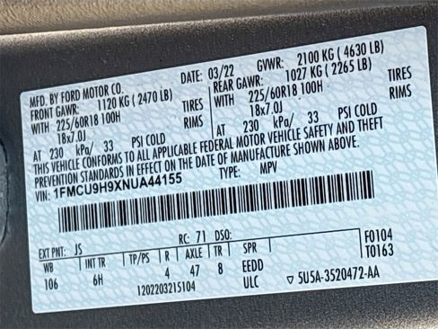 Used 2022 Ford Escape SEL image 30