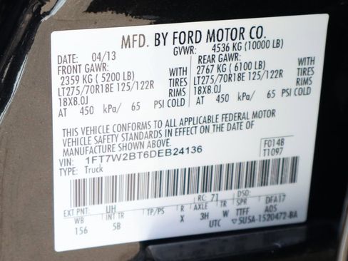 Used 2013 Ford F250 Lariat w/ FX4 Off Road Pkg image 53