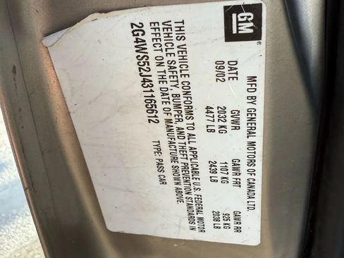 Used 2003 Buick Century Custom w/ Preferred Equipment Group 1SB image 26