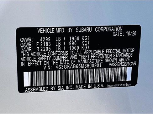 Used 2021 Subaru Impreza 2.0i AWD/4WD image 19