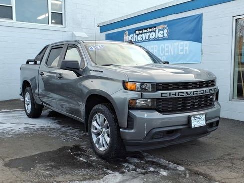 Certified 2021 Chevrolet Silverado 1500 Custom w/ LPO, Dark Essentials Package AWD/4WD image 1