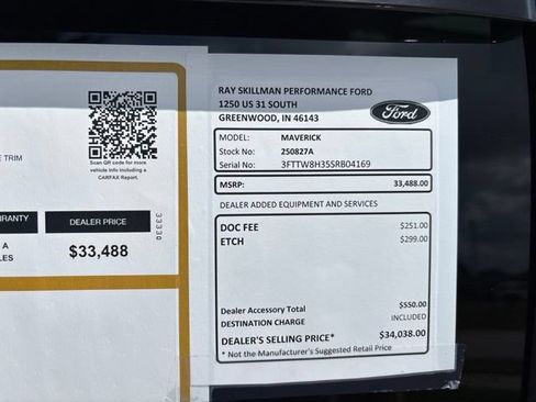 Certified 2025 Ford Maverick XLT w/ XLT Luxury Package FWD image 3